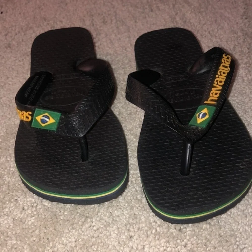 Havaianas Kids 25-26 Black‎ Flip Flops